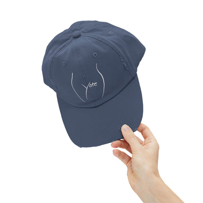 Vote Distressed Cap (Blue)