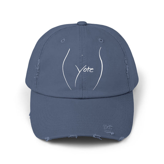 Vote Distressed Cap (Blue)