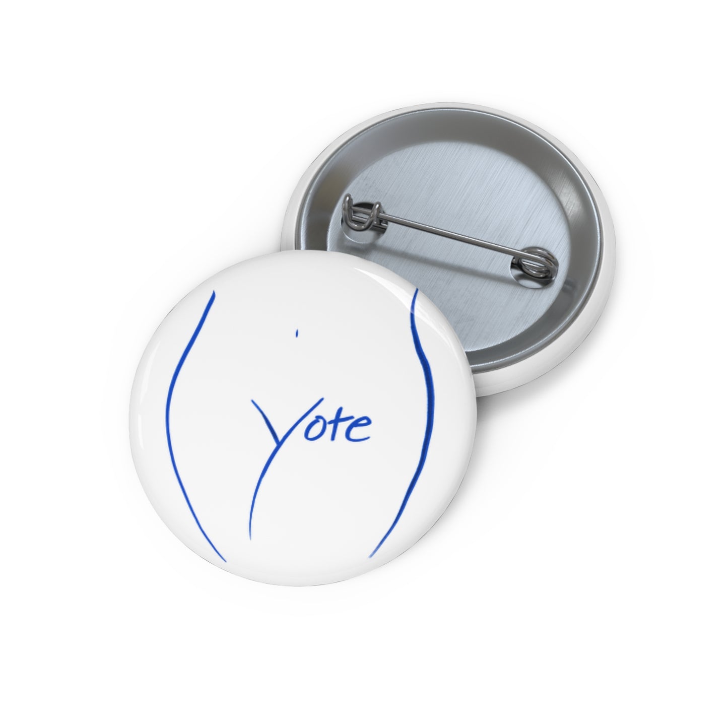 Vote Pin (White)