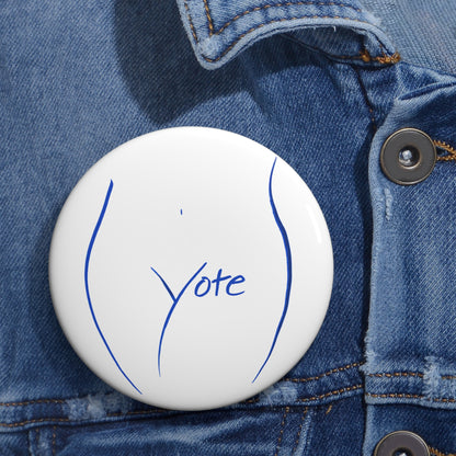 Vote Pin (White)